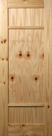 Shaker C Knotty Pine Door