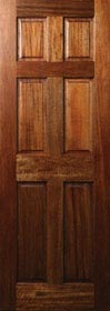 Colonial 6 Panel Mahogany Door