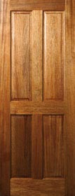 Colonial 4 Panel Mahogany Door