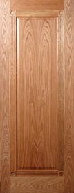 Reeded Red Oak Door