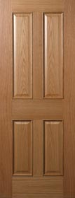 Colonial White Oak Door